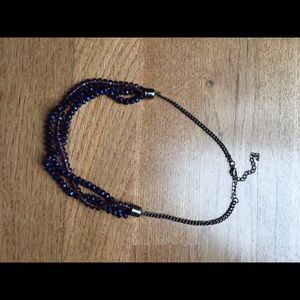 Purple Beaded Necklace