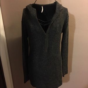 Free People Ribbed sweater Hoodie