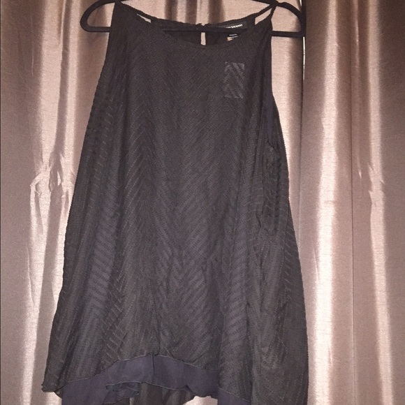 Black Spaghetti Strap, Multi Layered Blouse/Tank