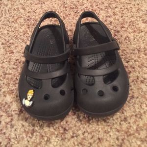 Black Mary Jane crocs