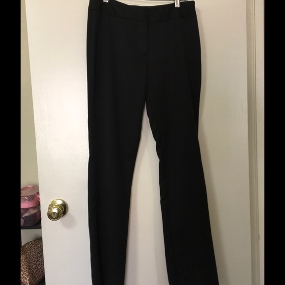Stylish black pants with split open bottom