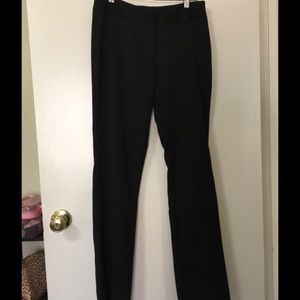 Stylish black pants with split open bottom