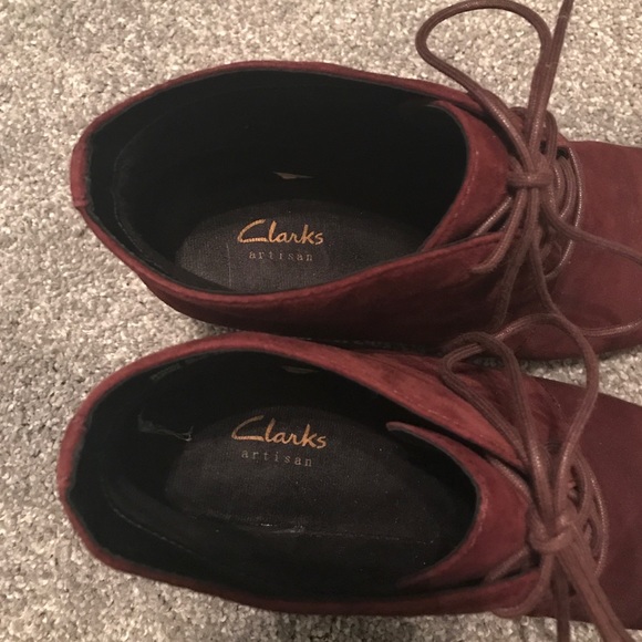 Practically New Clarks Artisan Wedge Booties - image 4