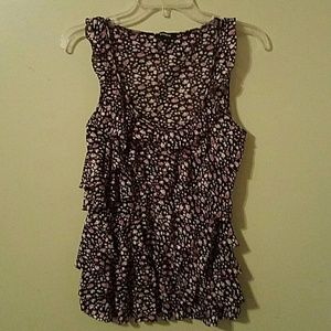 Floral Ruffle Tank