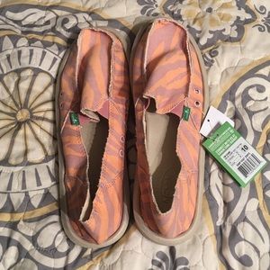 Orange Zebra Sanuk's