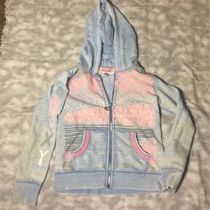 Roxy teenie wahine girls (L) zip up hoodie