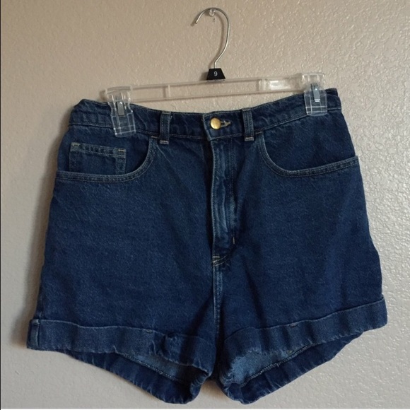 American Apparel denim high waisted shorts