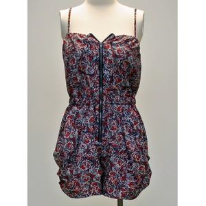 BCBGeneration zip front romper with pockets