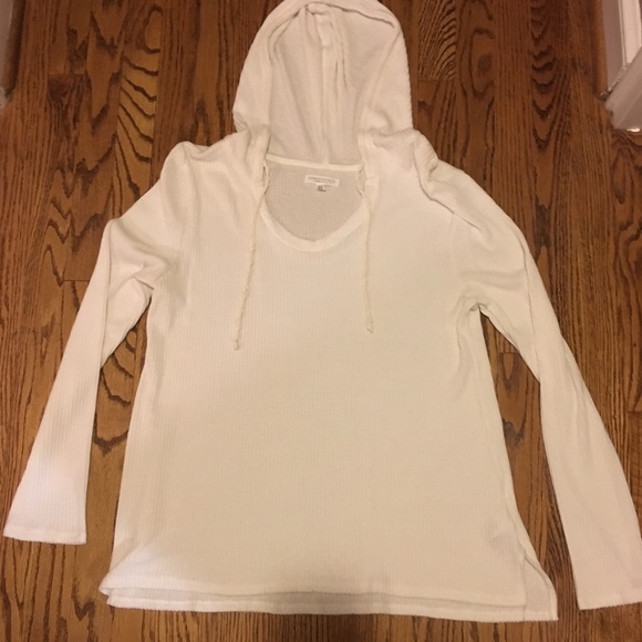 Cream Hooded Pullover