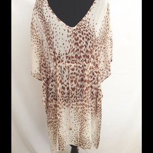 Animal Print Bathing Suit Coverup