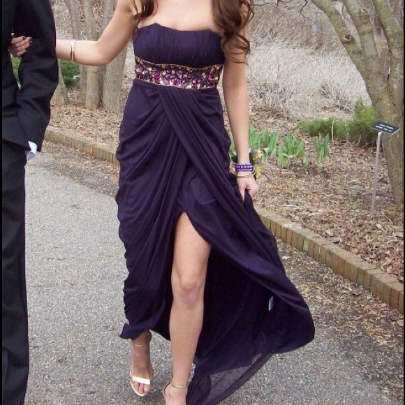 Dresses | Elegant Dark Purple Prom Dress | Poshmark