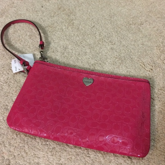 Coach Hot Pink Wristlet