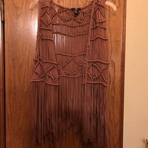 H&M fringe vest