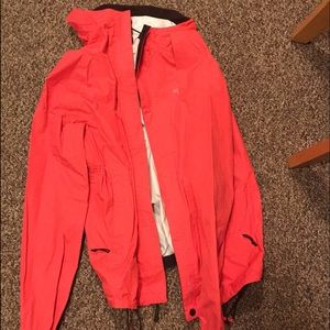 Women's Coral North Face Windbreaker