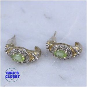 Sterling Silver 18K Gold - TECHNIBOND Peridot