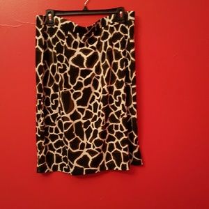 Kasper sleeveless top and skirt