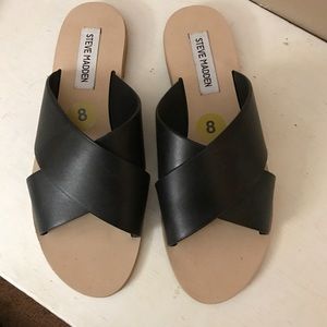Steve Madden Sandals Black Size 8 worn twice