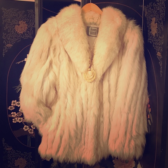 Gorgeous, vintage  Blue Fox fur coat.
