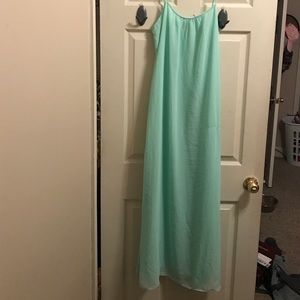 Turquoise maxi dress