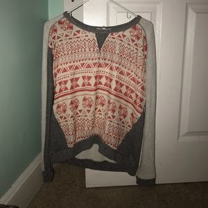 Jolt Tribal Print Sweater
