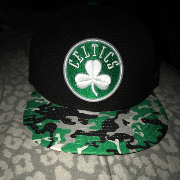 camo celtics hat