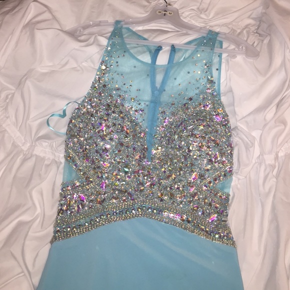 Light blue prom dress