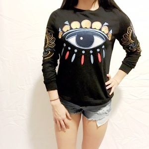 Boho Eye Sweater