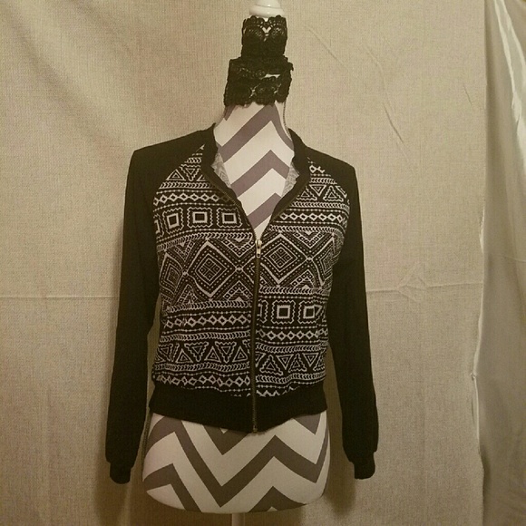 Geometric Print Jacket