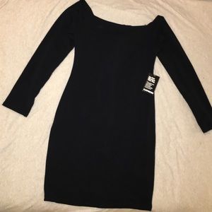 Black Bodycon Sleeved Dress