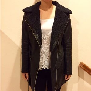Faux leather jacket