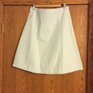A line blue skirt