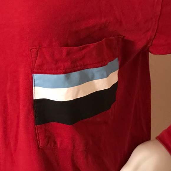Pink Victoria Secret Campus V-Neck Red A201 - Picture 4 of 4