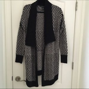 DKNY long sweater jacket