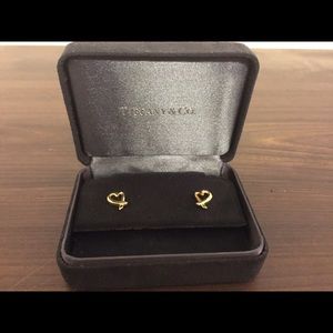 Tiffany Paloma Picasso Loving Heart earrings -Gold