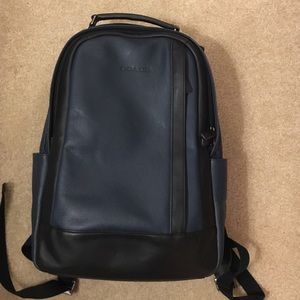 Coach leather backpack