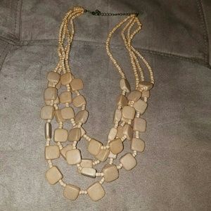 Tan Stone Necklace