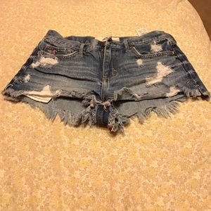 hollister jean shorts