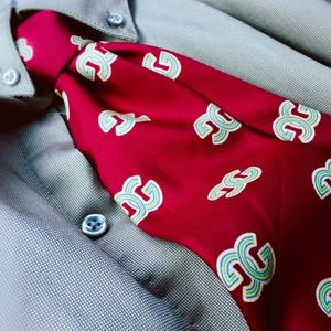 1970s-1980s era Red Gucci Tie
