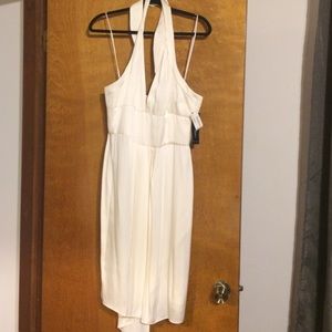 NEW Halter Neck, Satin Carmen Marc Valvo Dress