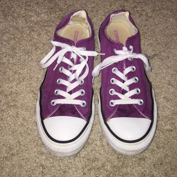 Purple Low Top Converse