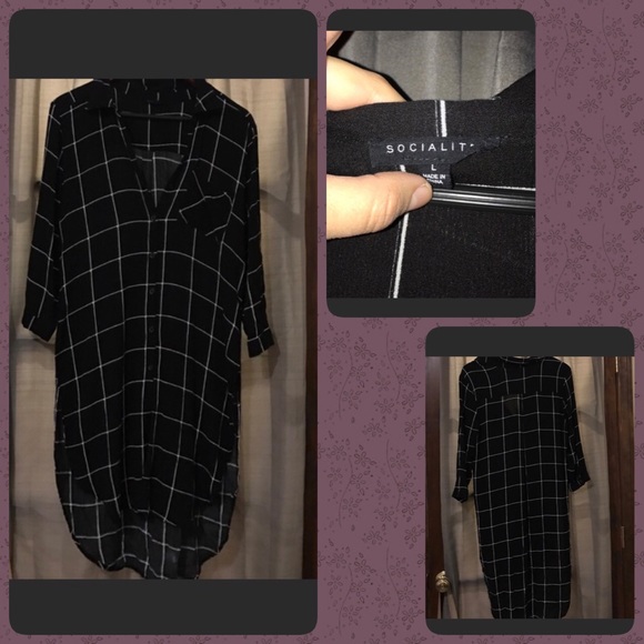 Black with white tunic