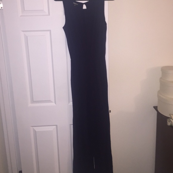 Cotton navy blue jumpsuit