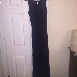 Cotton navy blue jumpsuit