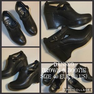 Dansko Bootie - Brown Wedge Size 10 US / 40 EUR