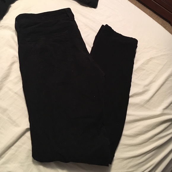 AG Adriano Goldschmied Black Corduroy Jegging.