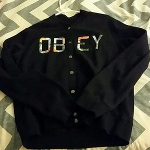 Womens obey letterman sweater
