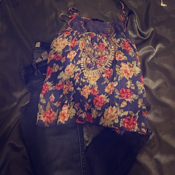 Forever 21 floral tank