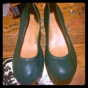 Teal Green Forever 21 Slip-Ons