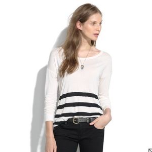 Madewell striped dolman tee