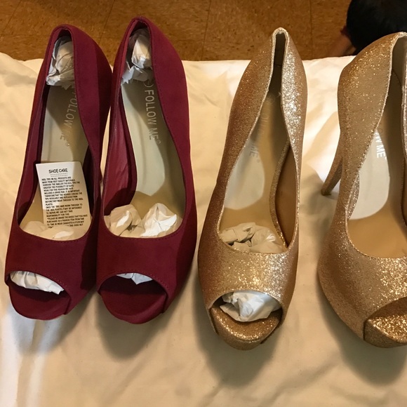 Platform peep toe like new never worn